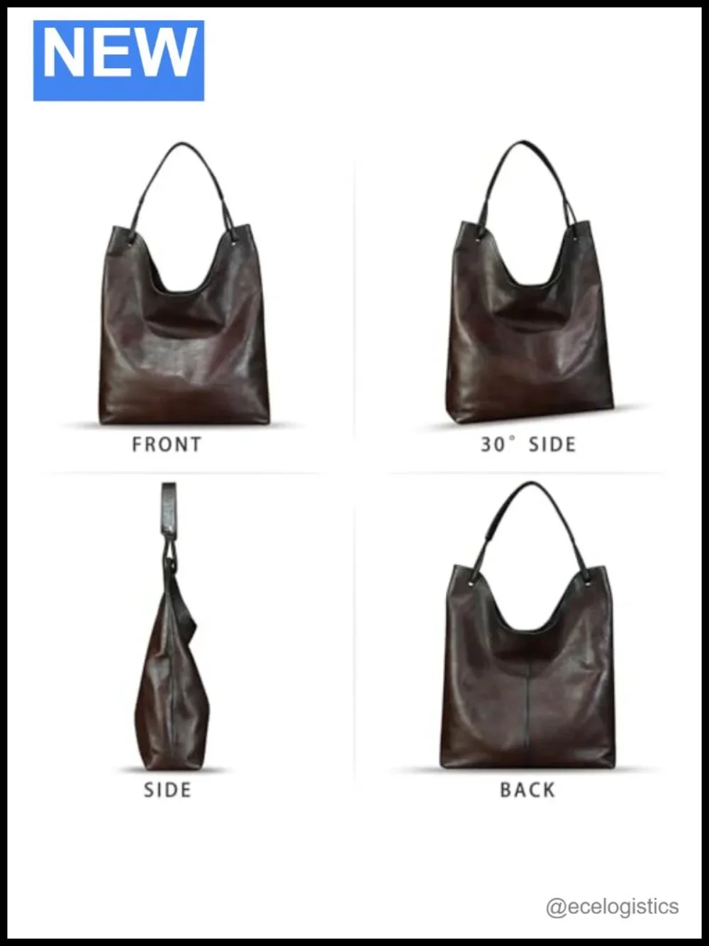 Genuine Leather Hobo Bags for Women Large Tote Vintage Shoulder Bag Satchel